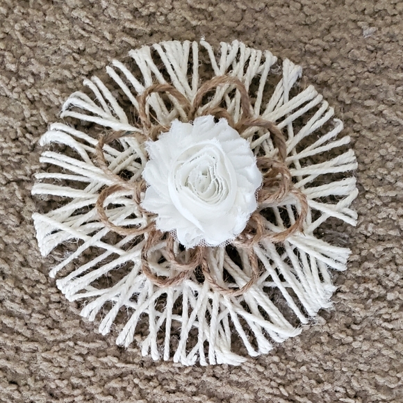 Set of 4 Wall Decor Handmade with Jute - Picture 5 of 8